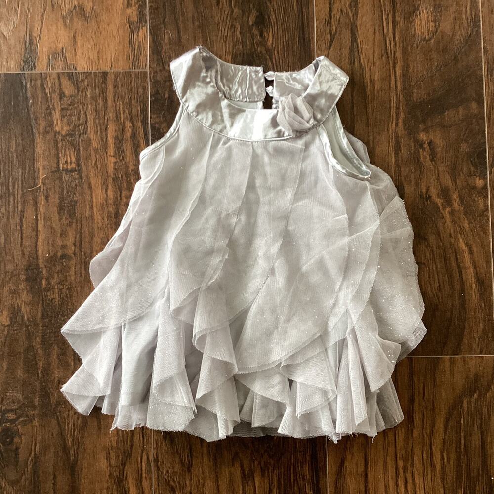 Healthtex Silver Glitter Top